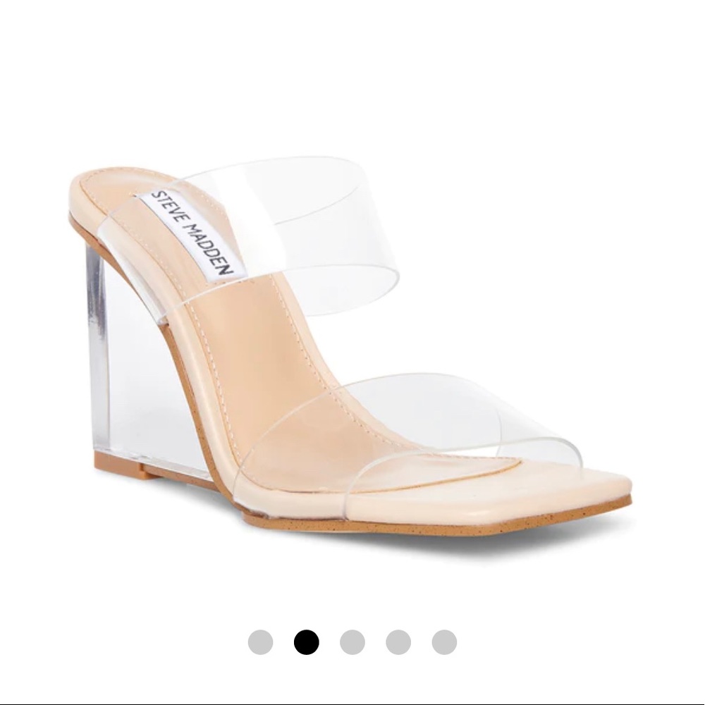 STEVE MADDEN ISA CLEAR SIZE 8.5